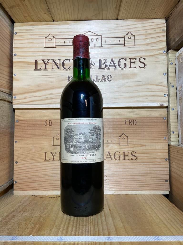 Château Lafite Rothschild 1972 - Pauillac Bordeaux, Verzamelen, Gebruikt, Frankrijk, Ophalen of Verzenden, Rode wijn