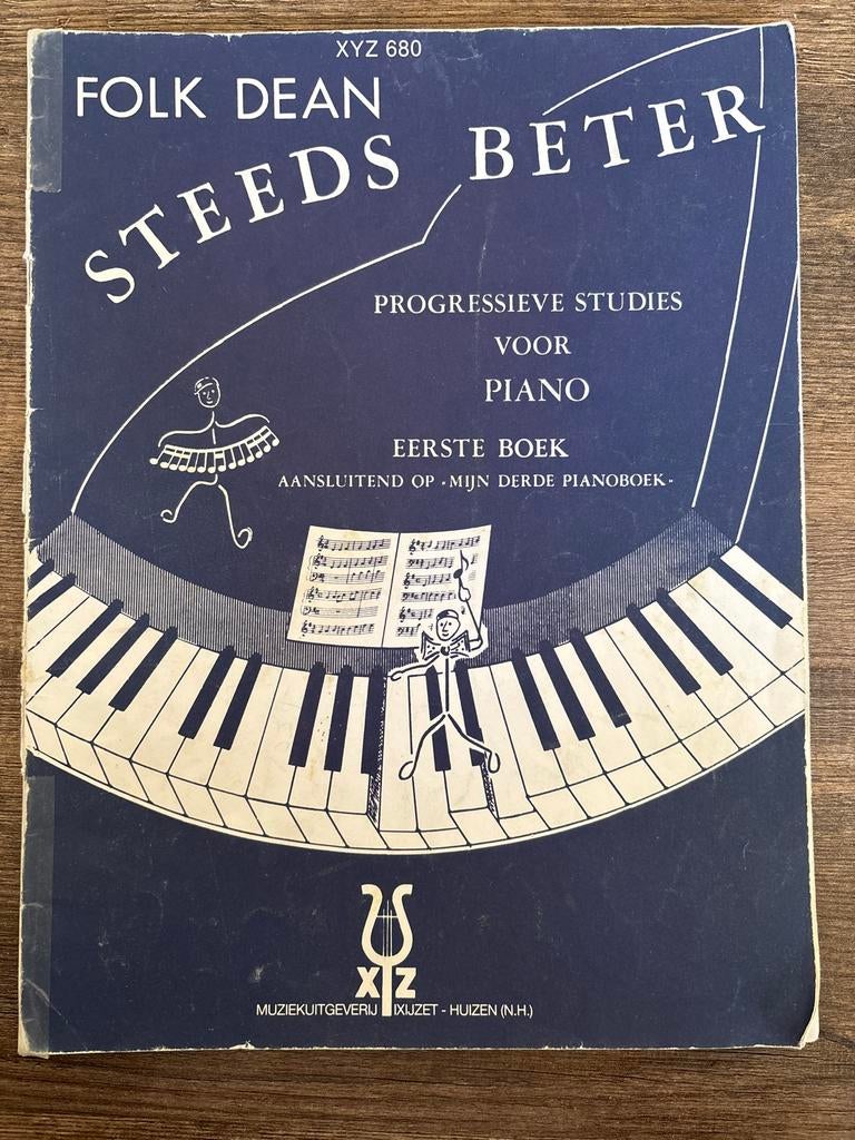 Folk Dean Steeds Beter Eerste Boek Pianomuziek, Muziek en Instrumenten, Bladmuziek, Gebruikt, Klassiek, Les of Cursus, Ophalen of Verzenden
