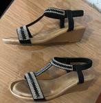 Mooie sandalen maat 37 - Zo goed als nieuw, Ophalen of Verzenden, Zo goed als nieuw, Zwart, Sandalen of Muiltjes