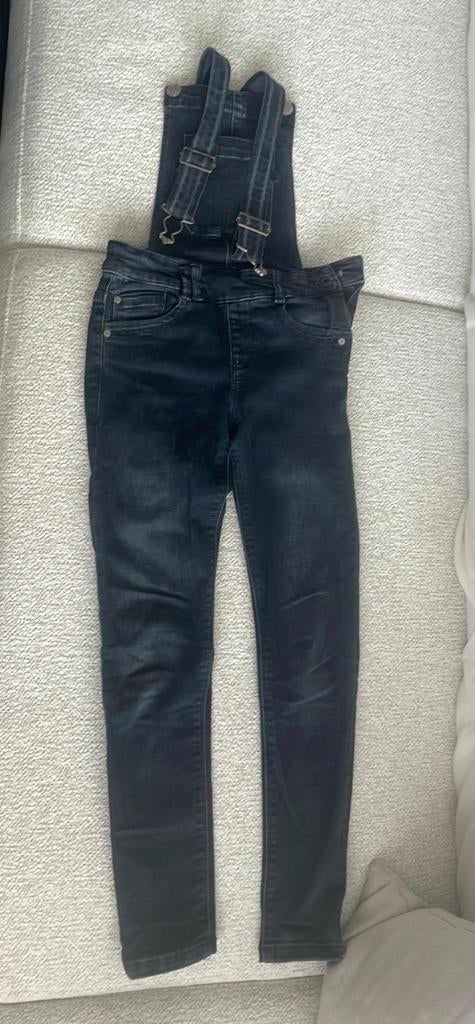 WE - tuinbroek jeans maat 134, Ophalen of Verzenden, Zo goed als nieuw, Jongen of Meisje, Broek