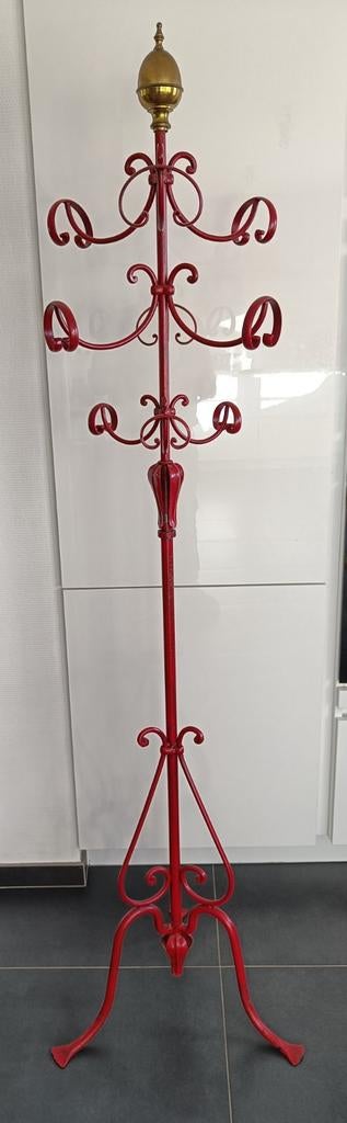 Vintage metalen staande kapstok., Ophalen, Gebruikt, Metaal, Staande kapstok