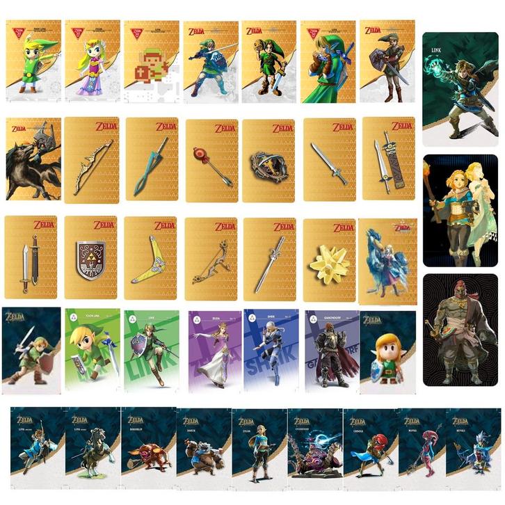 40 mini Zelda amiibo kaarten, Spelcomputers en Games, Games | Nintendo Switch, Nieuw, Avontuur en Actie, 1 speler, Vanaf 12 jaar