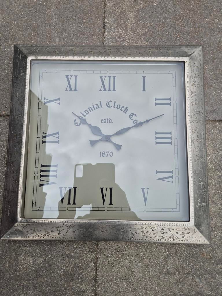 Klok, Huis en Inrichting, Woonaccessoires | Klokken, Ophalen, Gebruikt, Analoog, Wandklok