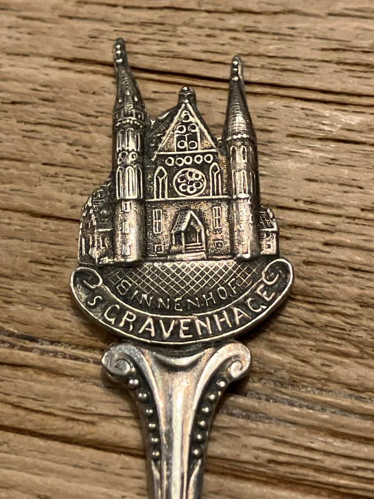 Zilverkleurig lepeltje Binnenhof 's-Gravenhage, Ophalen of Verzenden