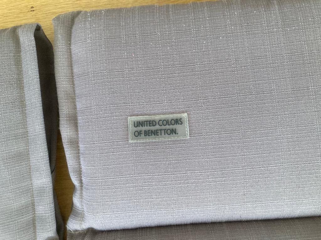 Te koop 4 stoelkussens Benetton, kleur taupe, Tuin en Terras, Tuinstoelen, Gebruikt, Textileen, Ophalen