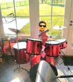 Rood drumstel voor beginners - Compleet en speelklaar, Muziek en Instrumenten, Drumstellen en Slagwerk, Ophalen, Gebruikt, Overige merken
