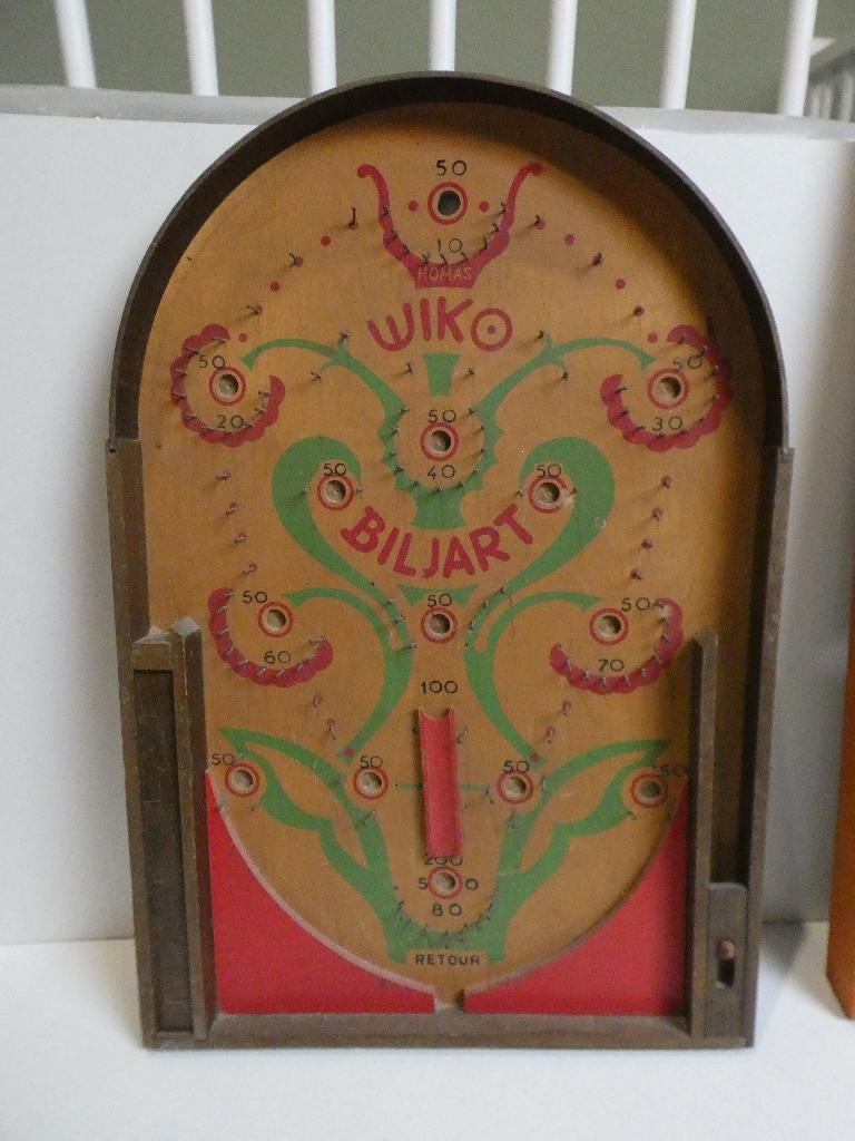 Te koop antieke Wico Biljart knikkerbaan, Ophalen of Verzenden