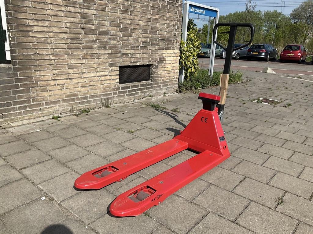 Ravas 1100 2000kg HANDPALLETWAGEN MET WEEGSCHAAL NIEUW, Handmatig, Stapelaar, Ravas