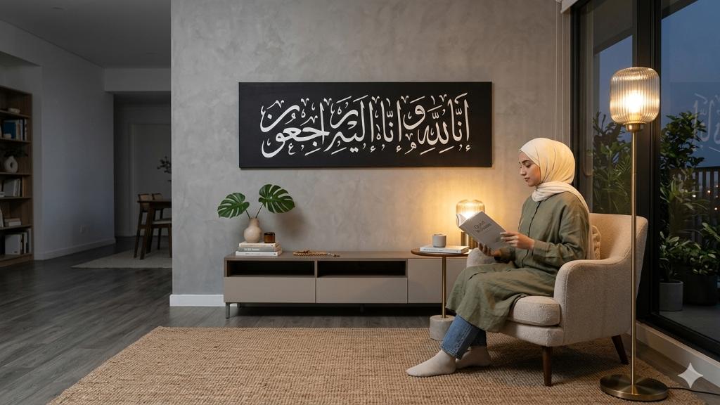 Islamitische Kalligrafie Canvas - Ramadan Aanbieding, Oorspronkelijke maker, Nieuw, Ophalen of Verzenden, Schilderij