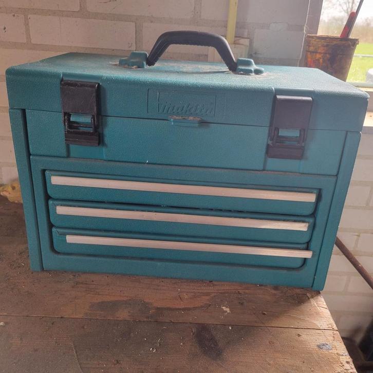 Makita gereedschapskoffer 3-laden – leeg, Doe-het-zelf en Verbouw, Gereedschapskisten, Ophalen of Verzenden