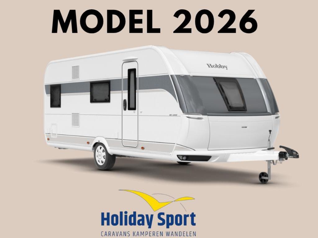 Hobby De Luxe 545 KMF Modeljaar 2026, Caravans en Kamperen, Caravans, Schokbreker, Overige typen, Hobby, Bedrijf
