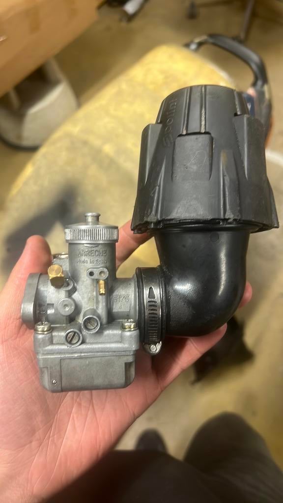 12,5 carbarateur met polini powerfilter, Ophalen of Verzenden, Zo goed als nieuw, Carburateur