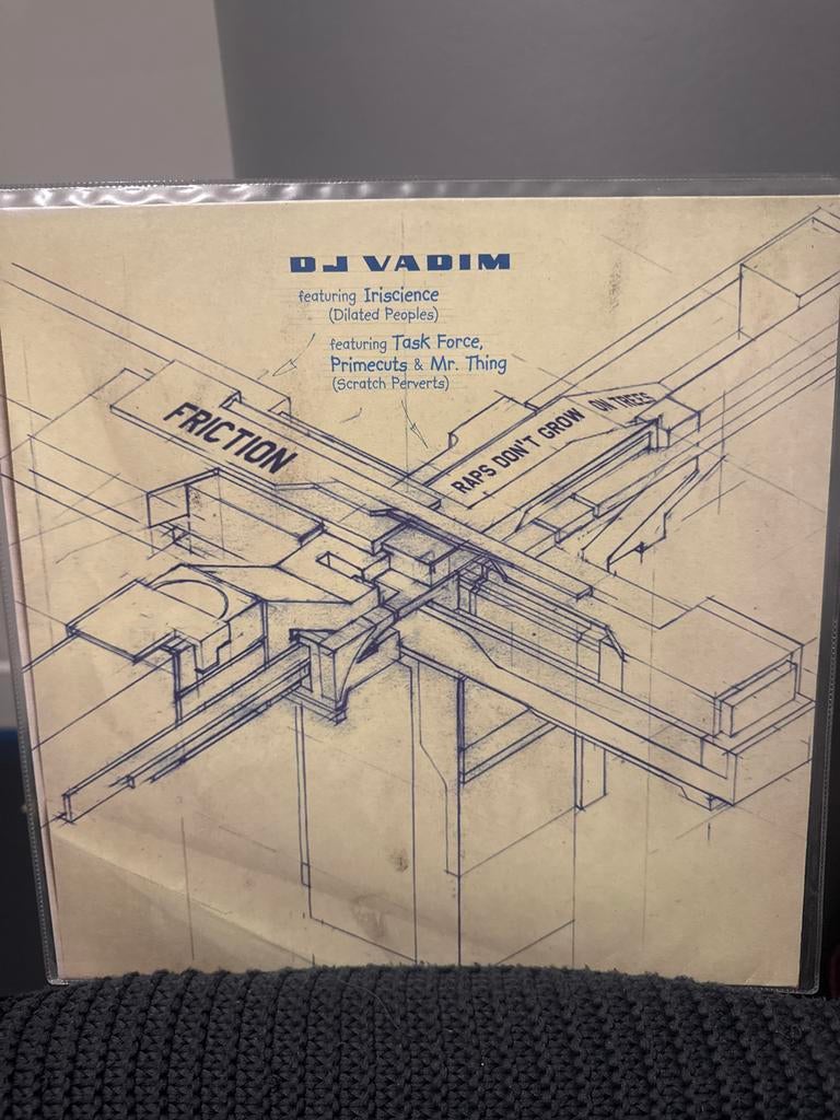 DJ Vadim - Friction / Raps Don't Grow On Trees (Vinyl), Ophalen, Gebruikt, 12 inch, Overige genres