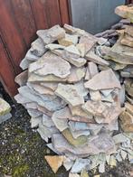 Witte/beige natuursteen flagstones, Tuin en Terras, Ophalen, Nieuw, 5 tot 10 m², Natuursteen