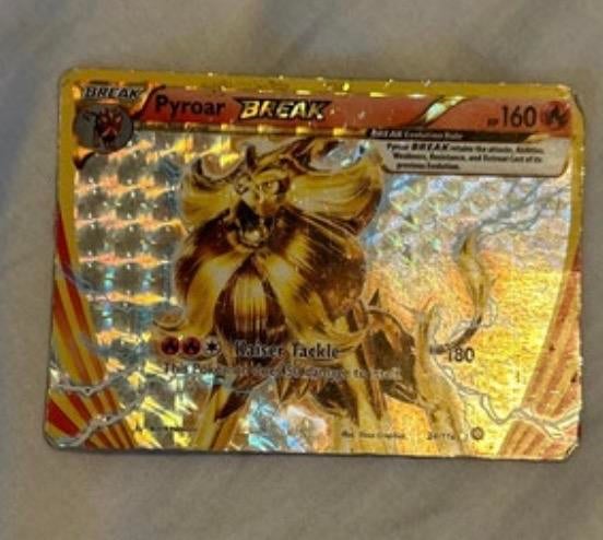 Pokémon BREAK kaart - Pyroar BREAK - Slechte staat, Verzenden, Gebruikt, Losse kaart, Foil