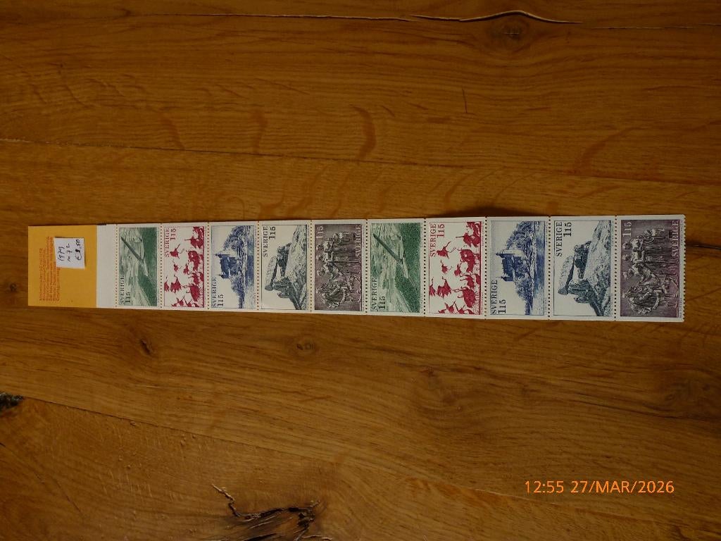 Zweden postzegelboekje, Verzenden, Zweden, Postfris