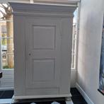 Wit geschilderde eiken kast, Ophalen, 25 tot 50 cm, 100 tot 150 cm, 150 tot 200 cm