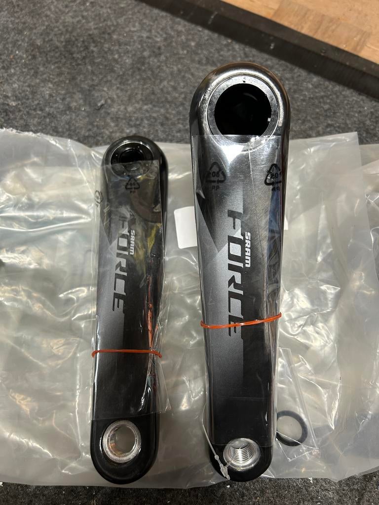 Sram Force crankarmen 175mm, Ophalen of Verzenden, Zo goed als nieuw, Overige typen