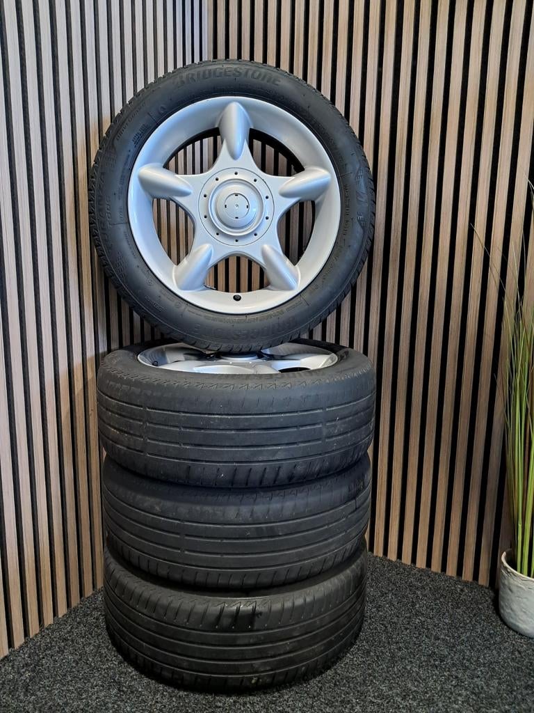 16 inch 4x100 Velgen/Banden Passend op: Zie advertentie, Ophalen, Gebruikt, 16 inch, Banden en Velgen