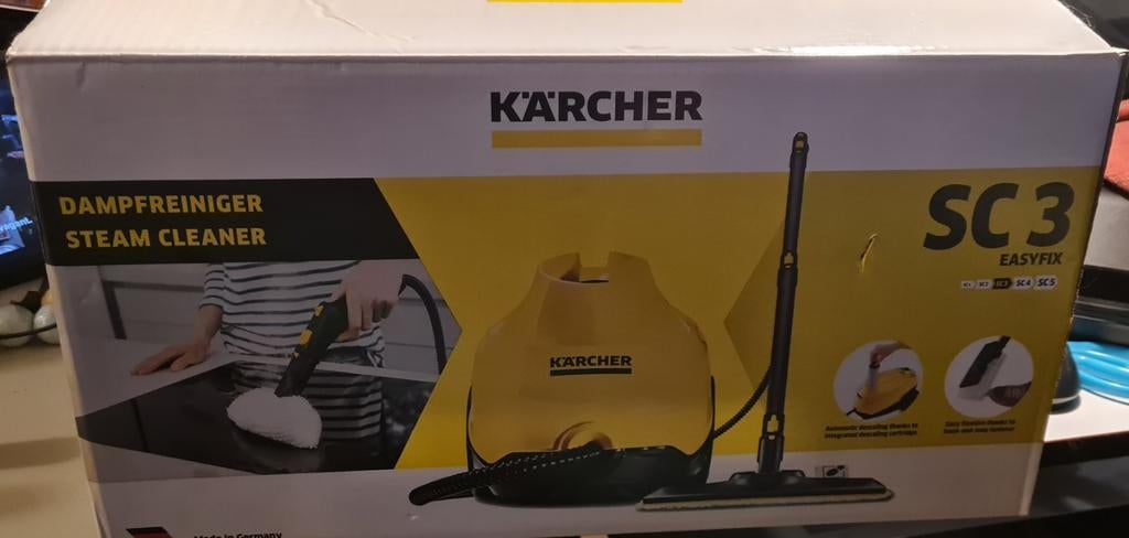 Kärcher SC 3 EasyFix  + extra doeken + ontkalkpatronen (New), Ophalen of Verzenden, Nieuw