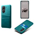 Back Cover met Opbergvakjes voor Asus Zenfone 9 / 10 _ Groen, Verzenden, Nieuw, Hoesje of Tasje