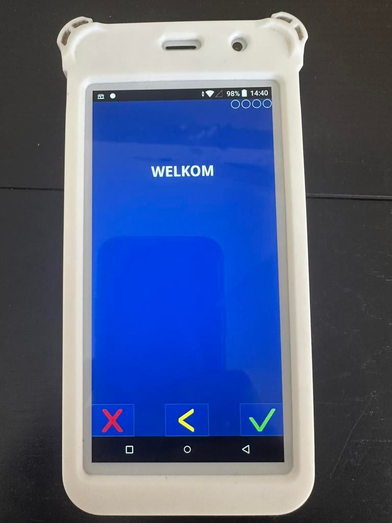 CCV Pax A77 mobiele pin terminal, Ophalen of Verzenden, Zo goed als nieuw, 10 inch