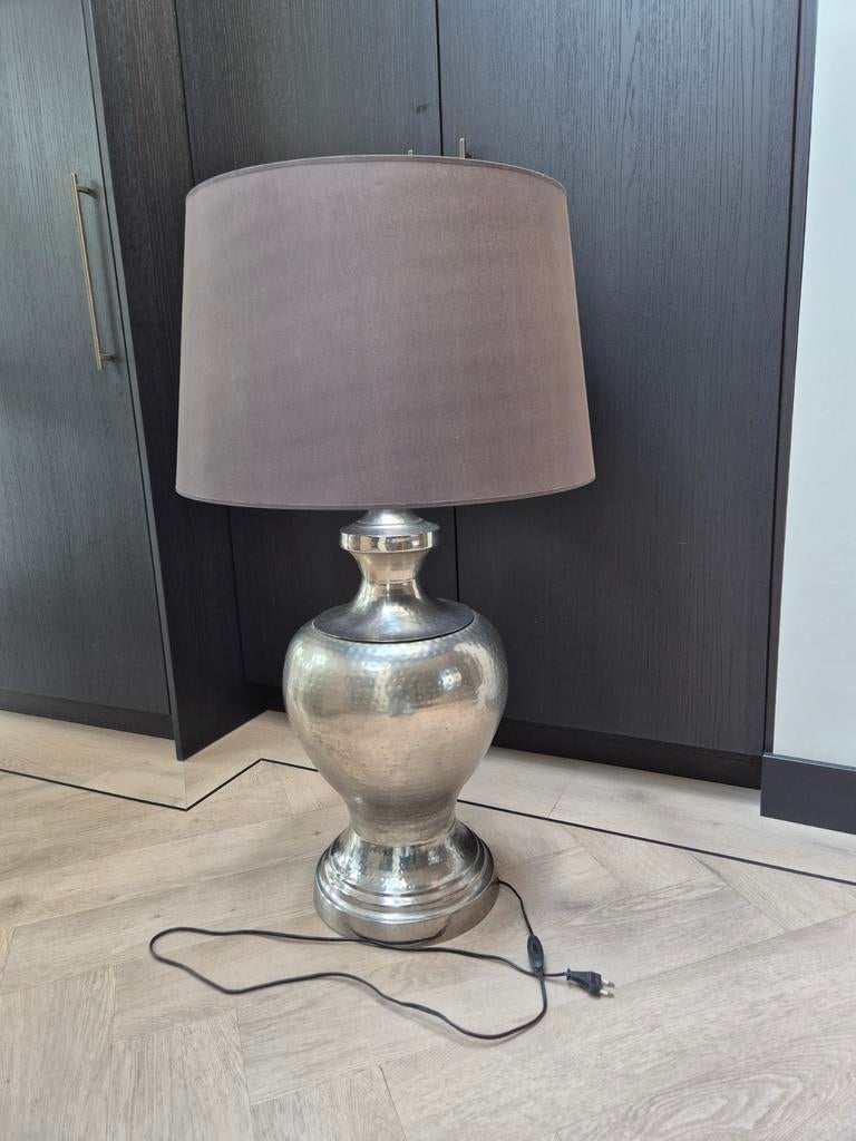 Grote landelijke/barok schemerlamp in nette staat, Ophalen, Landelijk/barok, Zo goed als nieuw, Stof