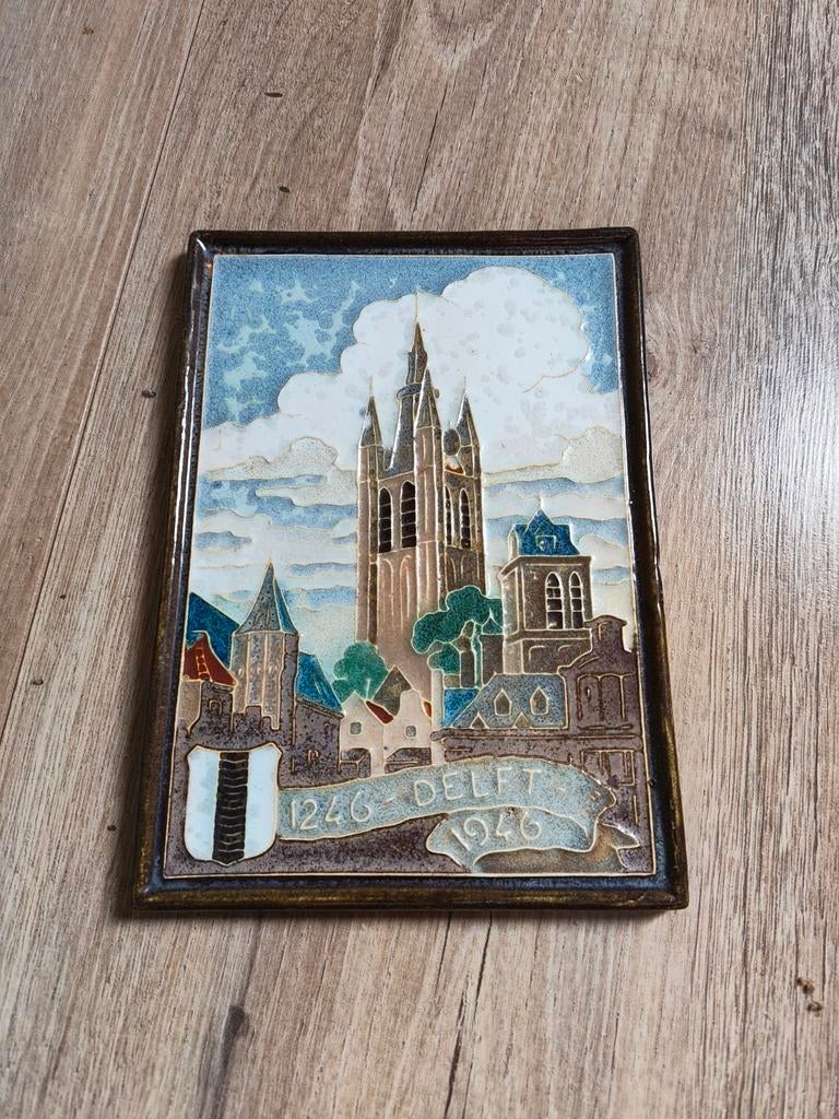 Cloisonne tegel Delft Porceleyne Fles, Antiek en Kunst, Ophalen of Verzenden