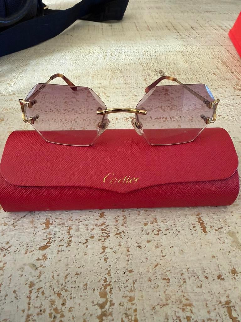 Mooie cartierr bril, Bruin, Zo goed als nieuw, Bril, Ophalen