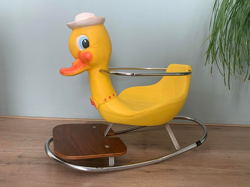Vintage Canova Schommel Eend - Made in Italy, Ophalen of Verzenden, Gebruikt, Jongen of Meisje