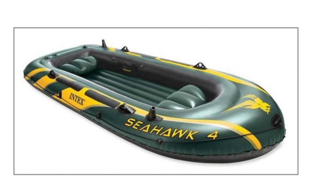 Intex Seahawk opblaasboot met peddels en pomp, Watersport en Boten, Ophalen, Zo goed als nieuw