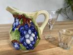 Vintage majolica druivenkan. Portugese keramiek SECLA stijl, Keramiek, Overige typen, Ophalen of Verzenden, Zo goed als nieuw
