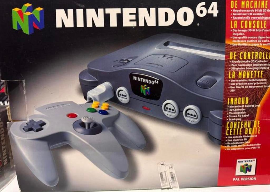 Nintendo 64 Compleet in Doos + Pokémon Stadium (CIB), Spelcomputers en Games, Spelcomputers | Nintendo 64, Gebruikt, Met 1 controller