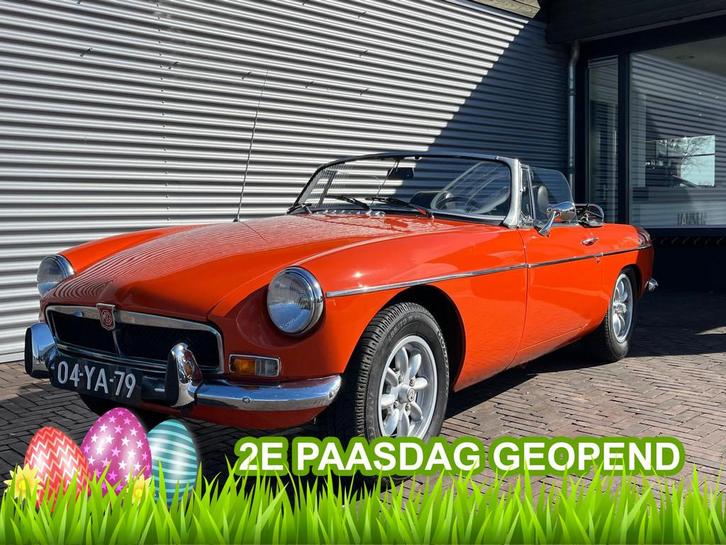 MG B 1.8 Roadster (bj 1973), Auto's, Oldtimers, Bedrijf, Te koop, Open dak, MG, Benzine, Cabriolet, Handgeschakeld, Geïmporteerd