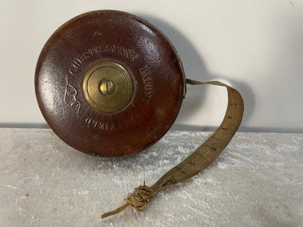 Oud Meetlint 10M Sheffield Chestermans, Antiek en Kunst, Ophalen of Verzenden