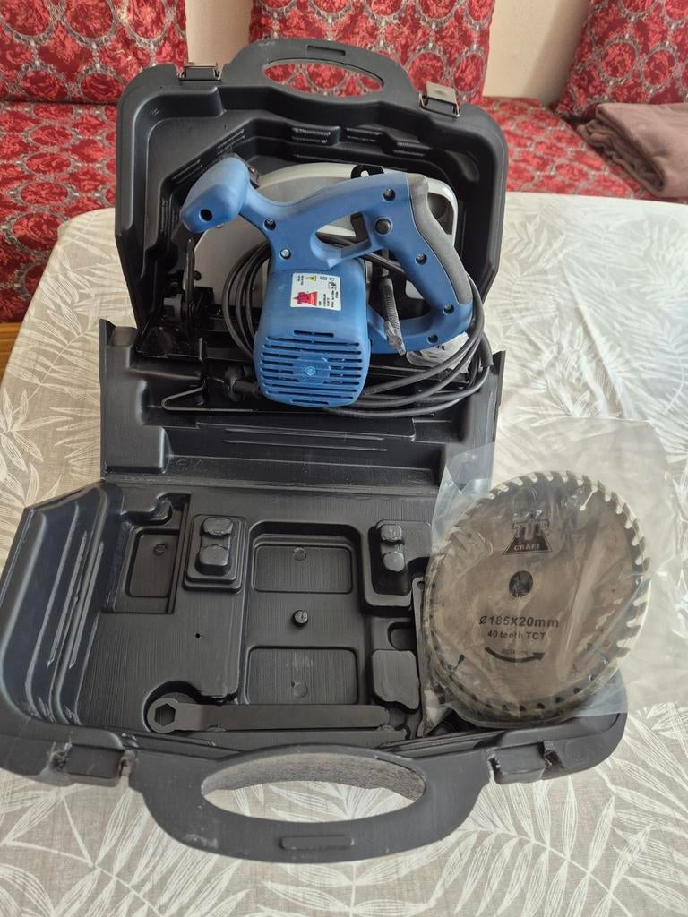 Cirkelzaag Tur Craft - Nieuwstaat met zaagbladen, Doe-het-zelf en Verbouw, Gereedschap | Zaagmachines, Ophalen, Nieuw, Cirkelzaag