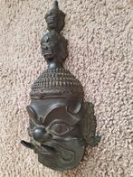 Bronzen Masker, Ophalen of Verzenden, Brons