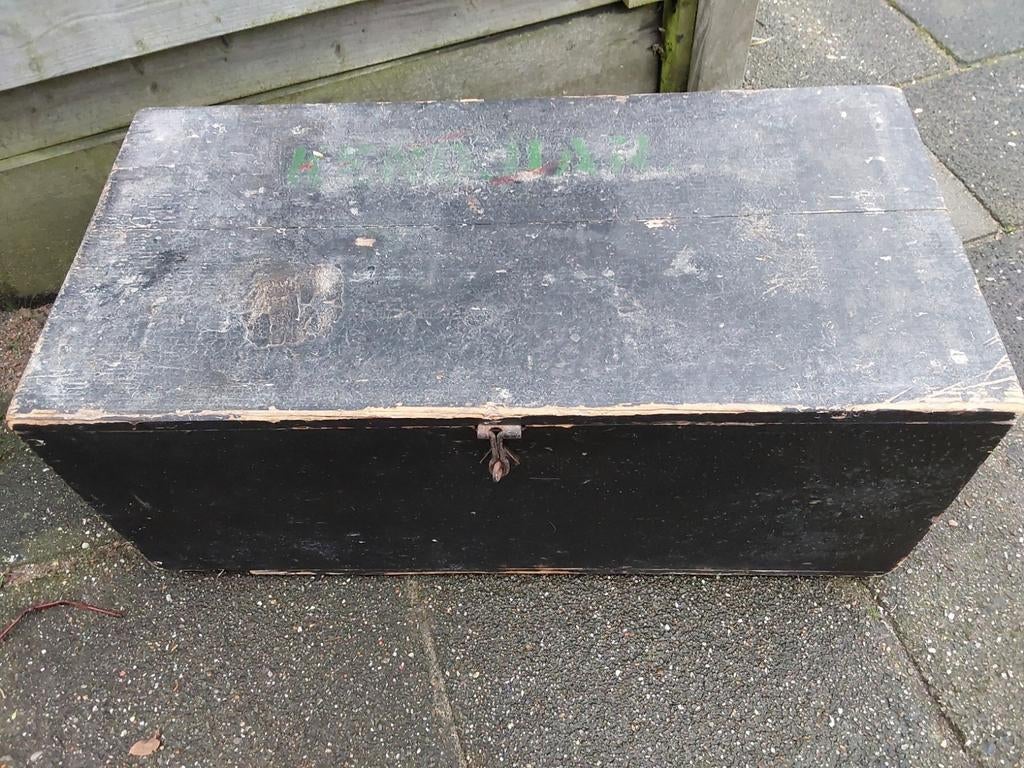 Twee oude houten kisten, Ophalen, Minder dan 50 cm, Gebruikt, 50 tot 100 cm