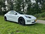 Tesla Model 3 2021 Long Range AWD Full Self Driving Trekhaak, Auto's, Automaat, 27 €/maand, Zwart, Wit