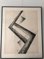 Toon Kelder abstracte compositie, Ophalen