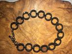 Zwarte choker ketting, Overige materialen, Gebruikt, Met strass, Zwart