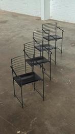 Cidue Alice Eetkamerstoelen (4) | Vintage, Stoel eetkamerstoel stoelen zit, Zwart, Ophalen of Verzenden, Zo goed als nieuw