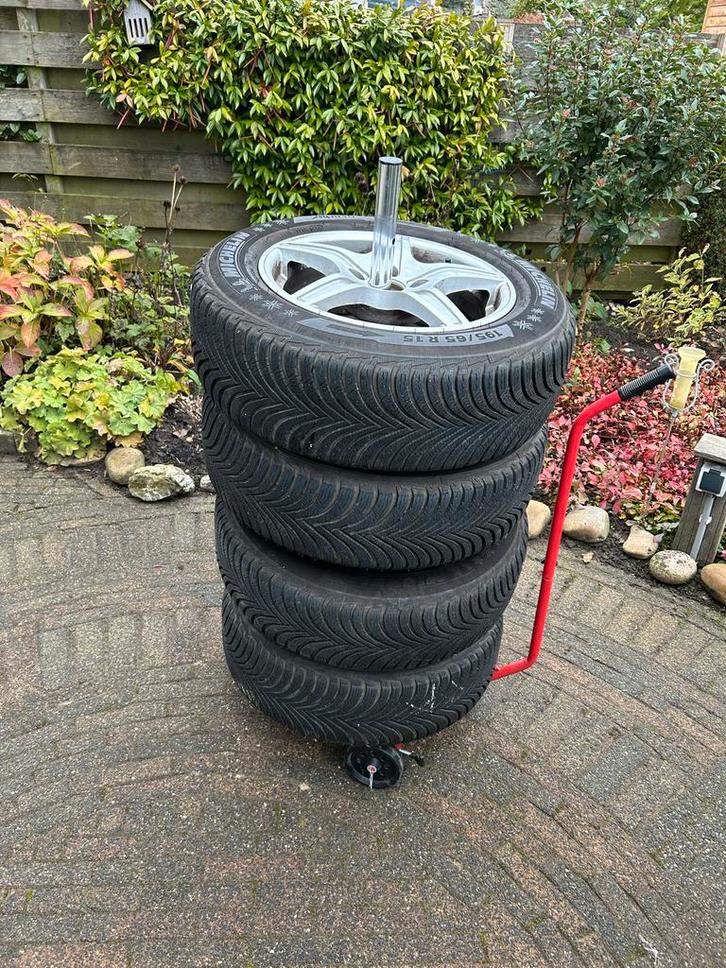 Michelin Alpin 5 Winterbanden 195/65 R15 - Set van 4 op velg, Auto-onderdelen, Banden en Velgen, Banden en Velgen, Winterbanden