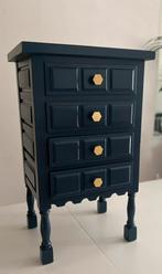 Gerenoveerd nachtkastje / ladekast - stijlvol, Huis en Inrichting, Kasten | Ladekasten, Ophalen, Minder dan 50 cm, Zo goed als nieuw