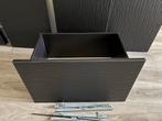 IKEA Besta deurtjes en lade - Donkerbruin, Huis en Inrichting, Kasten | Ladekasten, Ophalen, 1 of 2 laden, Zo goed als nieuw, Minder dan 25 cm