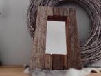 Stoere en landelijke truckwood spiegel van hout, Minder dan 50 cm, Ophalen of Verzenden, Minder dan 100 cm, Doefke
