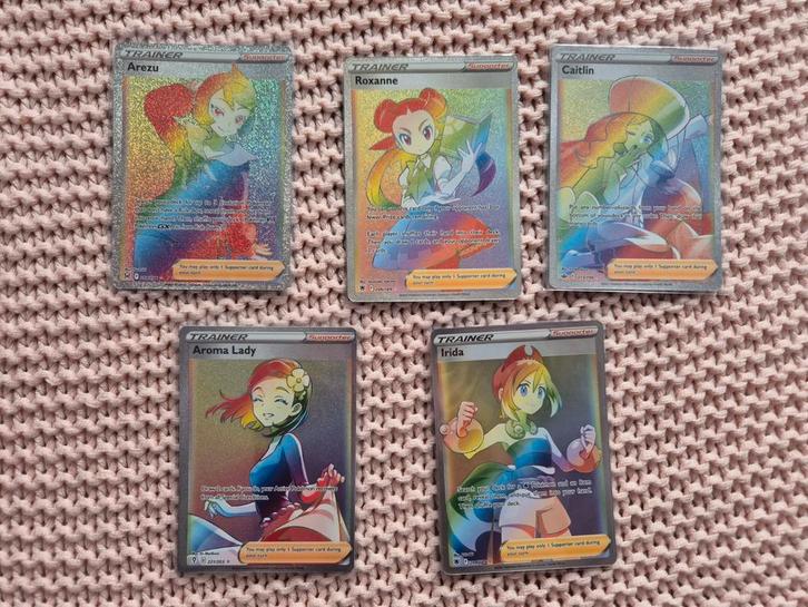 Rainbow Pokemon kaarten, Hobby en Vrije tijd, Verzamelkaartspellen | Pokémon, Zo goed als nieuw, Meerdere kaarten, Foil, Ophalen of Verzenden