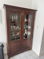 Vitrine/linnen vintage oude houten kast, Antiek en Kunst, Antiek | Meubels | Kasten, Ophalen