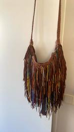 En shalla boho leren cross body tas, Ophalen of Verzenden, Zo goed als nieuw, Bruin, Schoudertasje
