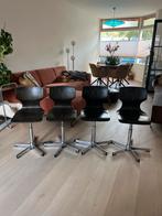 Vintage Pagholtz schoolstoelen - set van 6, Ophalen, Gebruikt, Zwart, Vijf, Zes of meer stoelen